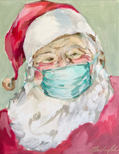 11x14 Masked Santa
