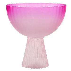 Hot Pink Coup Glass
