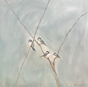 36x36 Blue Birds