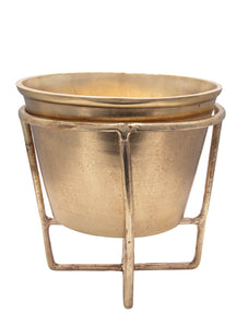 Small Wine Drink Bucket Antique Brass
