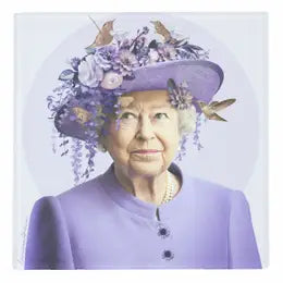 Queen Elizabeth Coaster- Lilac
