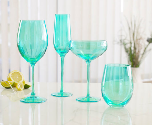 Set of 4 Carnival Turquoise