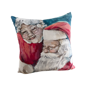 Santa and Mrs. Clause Pillow