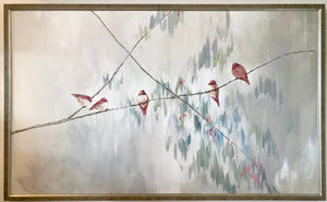 Framed Red Birds Print
