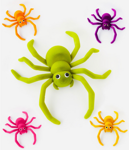 32" Flocked Giant Spiders