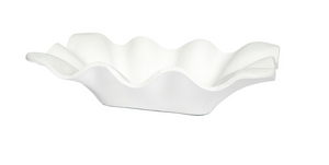 White Gesso Furman Decorative Bowl