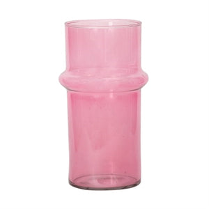 Vase Recycled Glass Pink