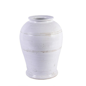 Busan White Open Mouth Kimchi Porcelain Jar