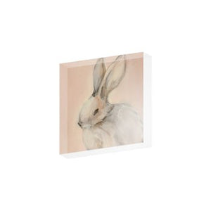 4x4 Pink Bunny Acrylic Block